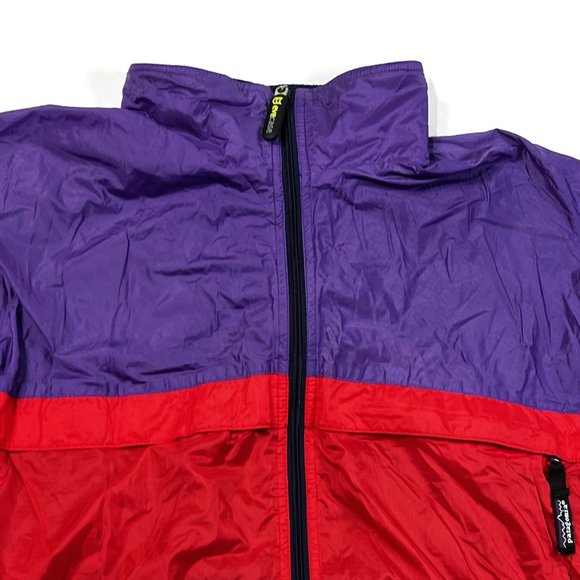 Patagonia Windbreaker Jacket Womens Medium Purple Red Capilene Vintage Full Zip - Picture 4 of 9